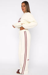 11th Street Out & About Wide Leg Sweatpants Cake Batter