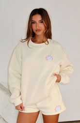 Keep Blooming Lounge Shorts Lemon