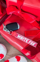 Next Level Strap Keychain Red/White