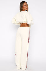 11th Street Out & About Wide Leg Sweatpants Cake Batter